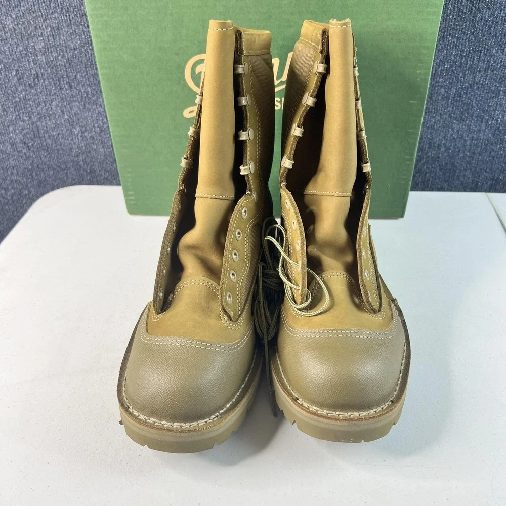 Danner USMC RAT Hot Weather Boots Mens Size 10.5 Coyote Tan Vibram Combat 15670X